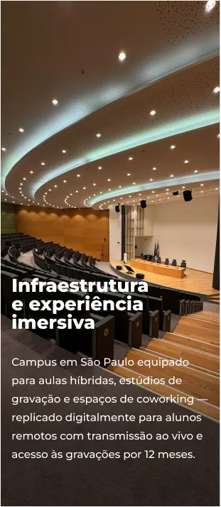 Infraestrutura e experiência imersiva